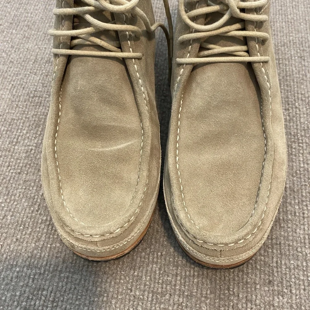 Cole Haan Boots Mens Size 9 Beige Suede Chukka Ankle‎ Lace Up Casual Preppy